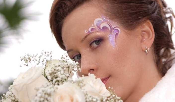 Необычный свадебный макияж: оригинальные идеи с фото