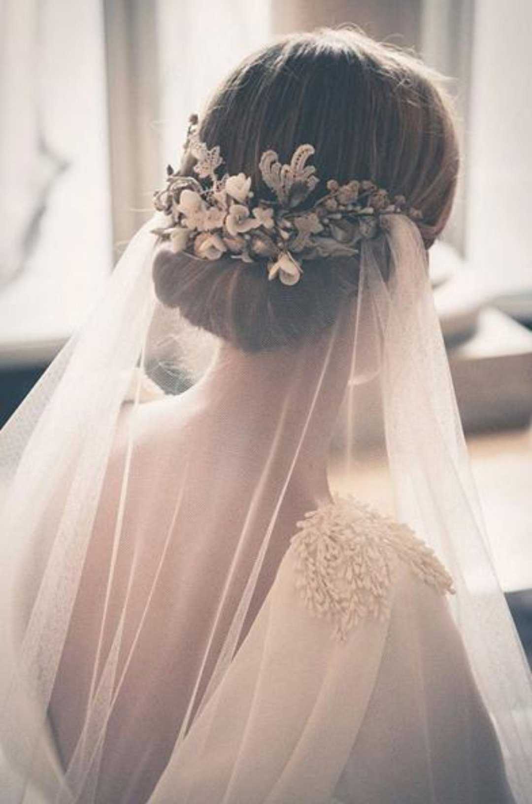 Прически невесты с фатой на длинные, средние и короткие волосы, фото