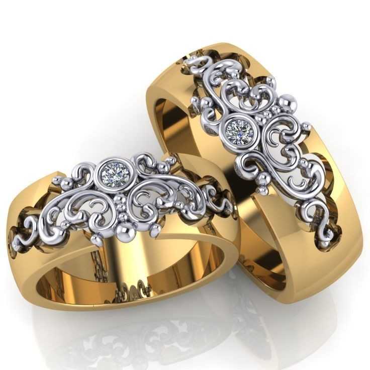 Необычные обручальные кольца для молодоженов с фото