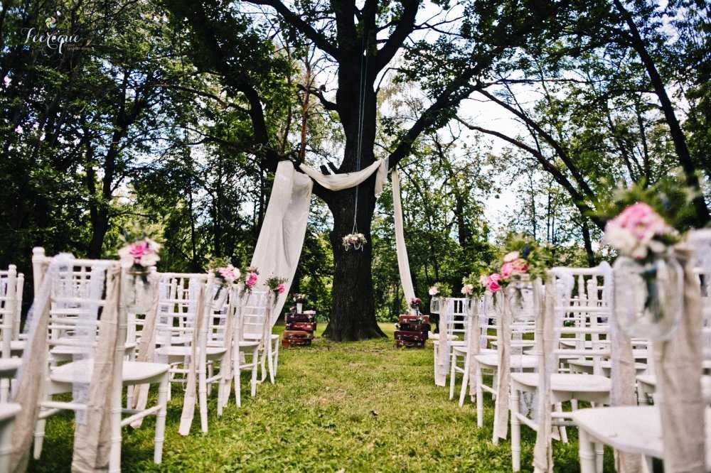 Свадьба на открытом воздухе - идеи проведения и пример свадебной фотосессии, фото
