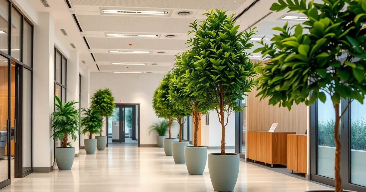 Искусственные деревья для декора: стиль без лишних хлопот