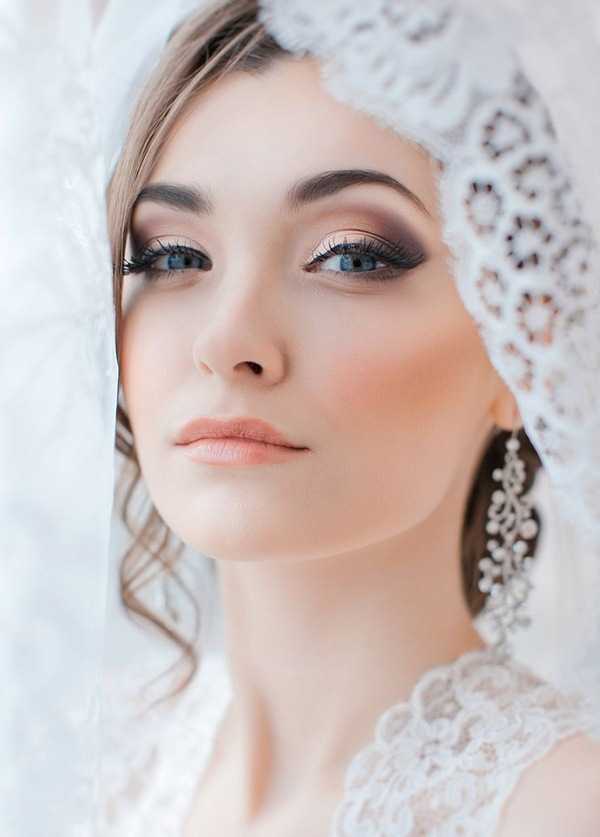 Нежный свадебный макияж