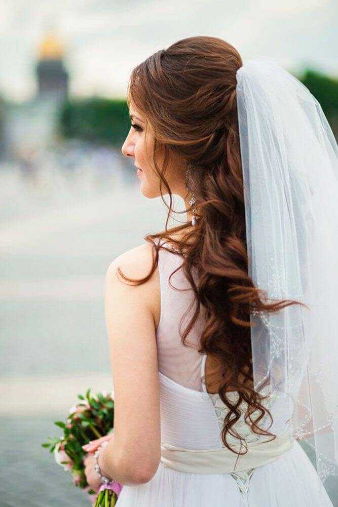 Свадебные прически: длинные, средние волосы + 100 фото