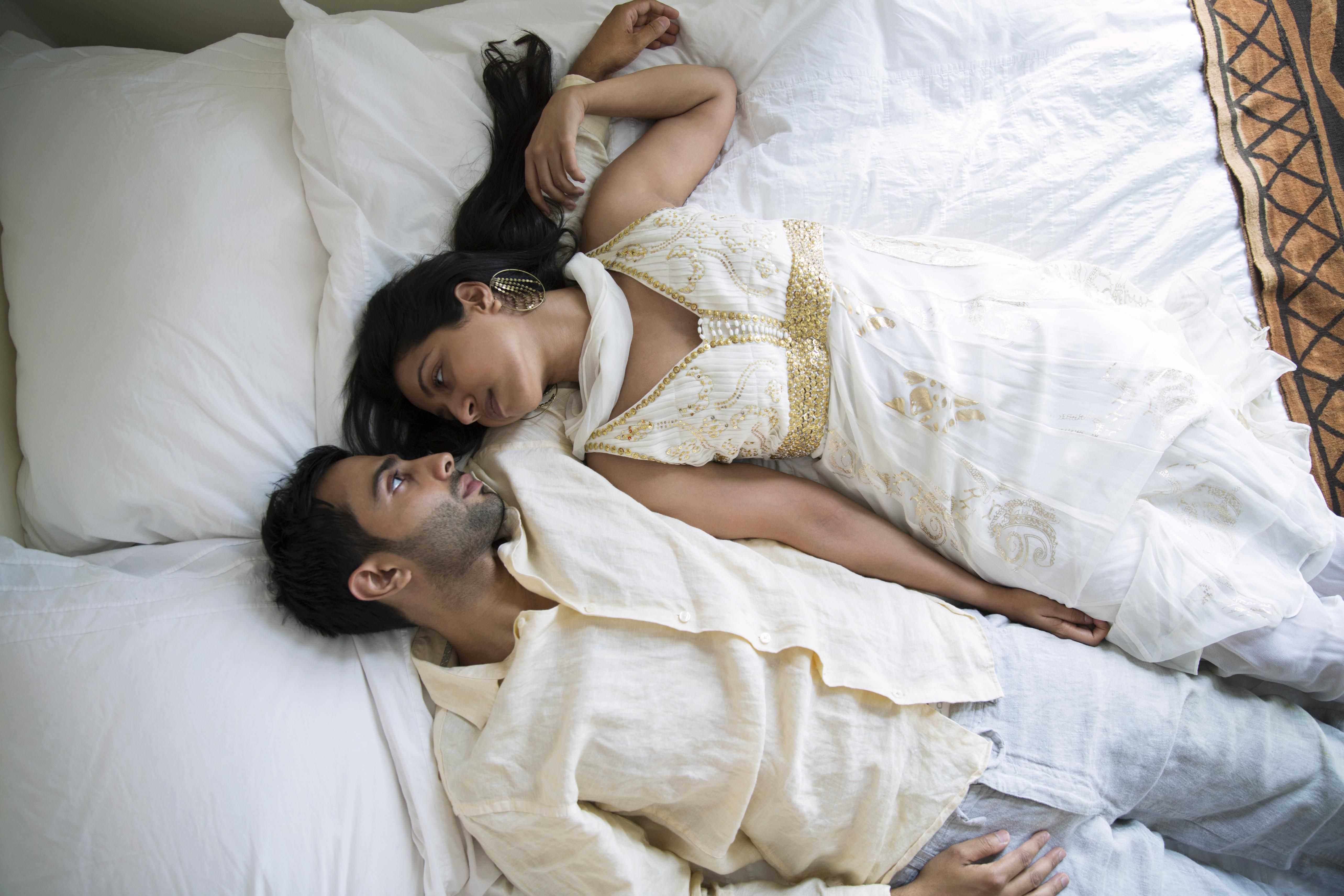 Indian Couple In Bedroom Night Show