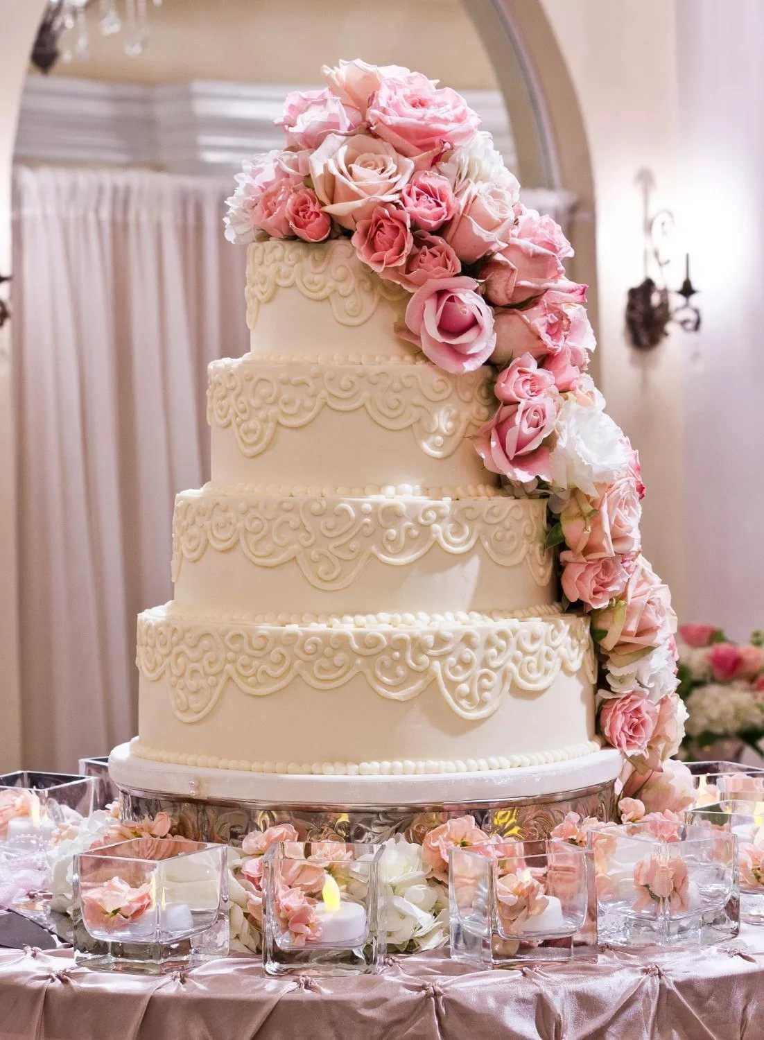 Торт на серебряную свадьбу - идеи оформления с фото