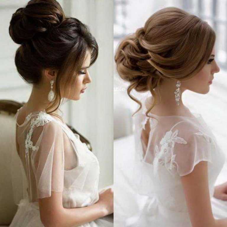 Свадебные прически на длинные, короткие и средние волосы — фото укладок