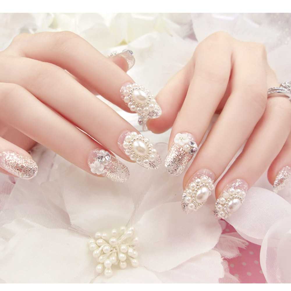 Свадебный маникюр (140 фото): нежный дизайн для коротких ногтей невесты на свадьбу, красивые идеи маникюра гостям