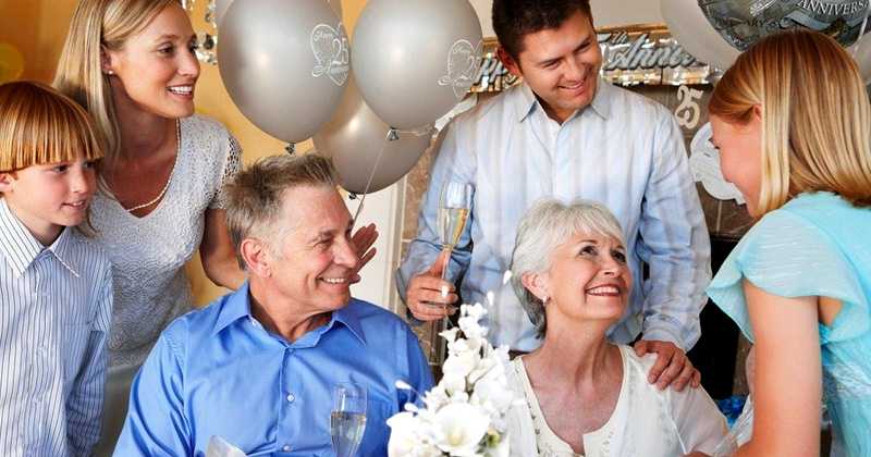 Сценарий золотой свадьбы для родителей в кругу семьи