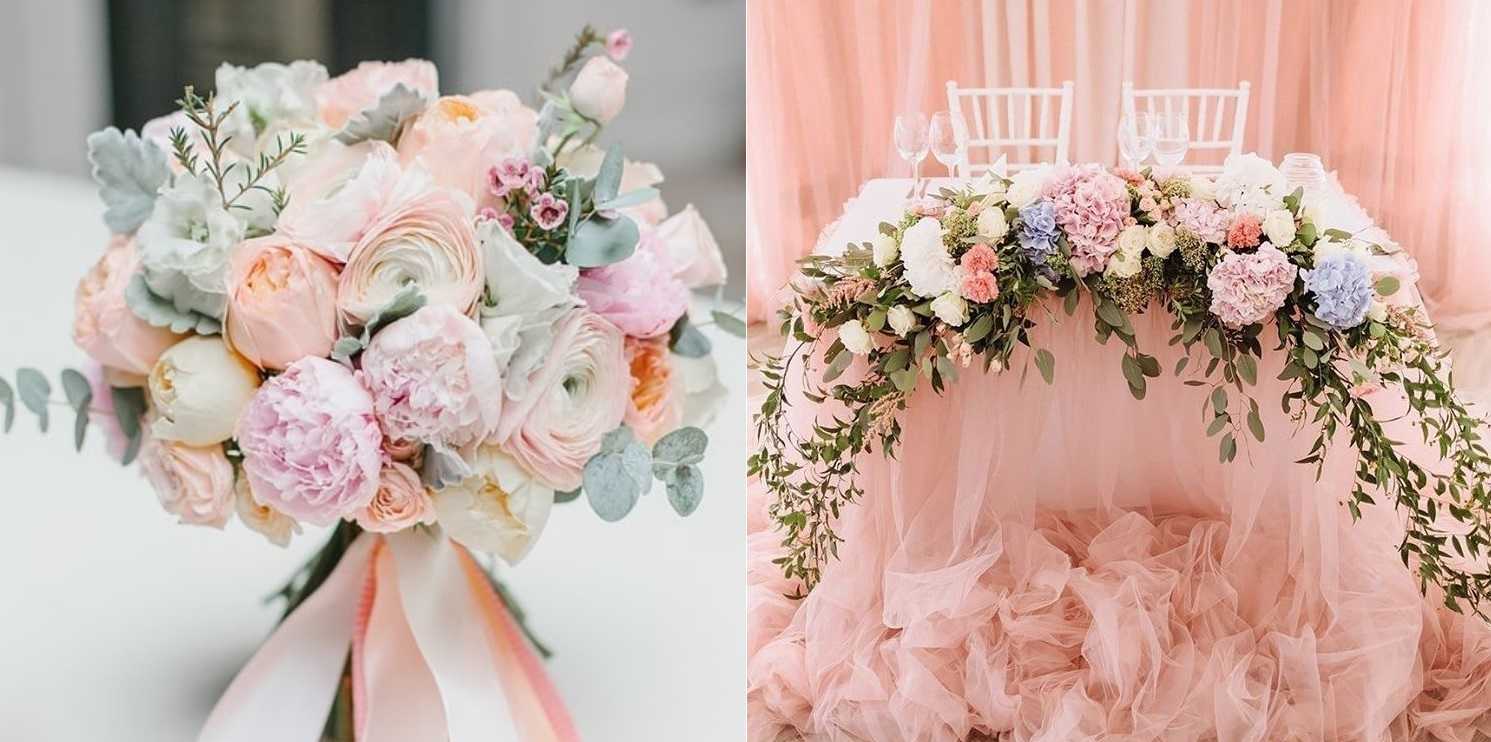 Цвет свадьбы: 35 лучших цветов 2020 года (450 фото)