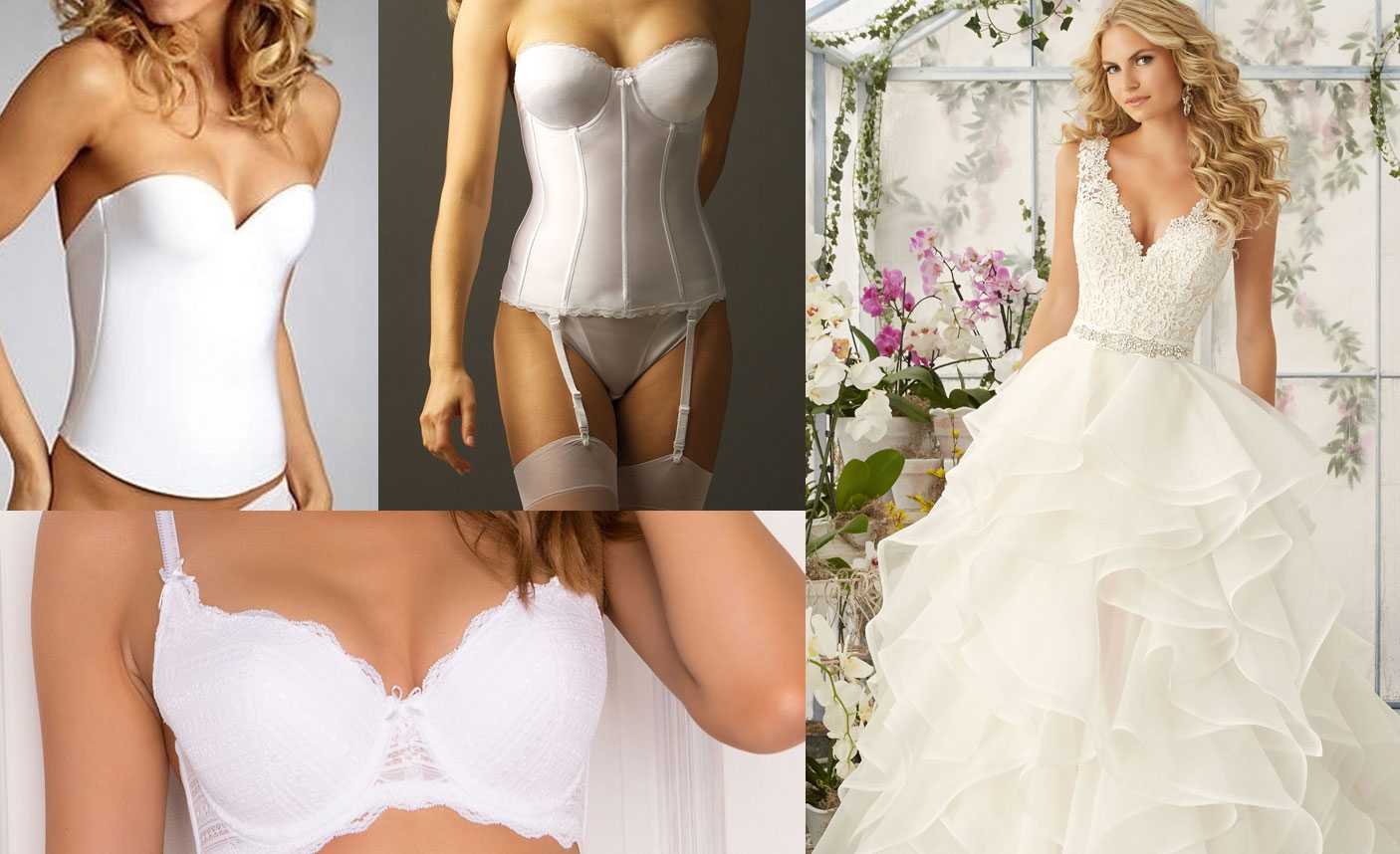 Свадебное нижнее белье невесты – какое надеть под платье?