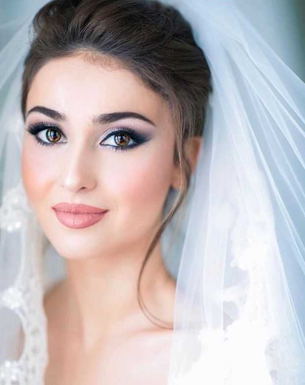 Свадебный макияж для карих глаз: советы и фото