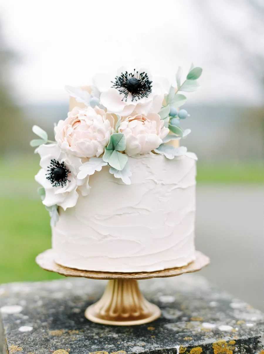 Свадебный торт с ягодами ?, фруктами & живыми цветами  в [2019] – фото