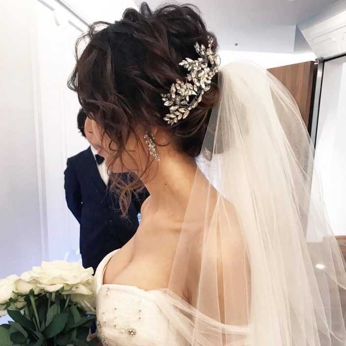 Свадебные прически на длинные распущенные волосы - обзор фото и видео