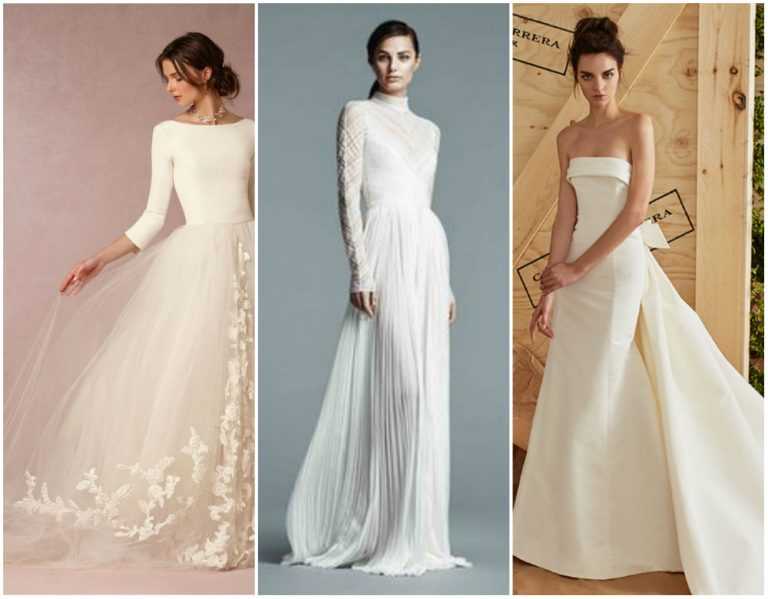 Свадебный костюм (99 фото): для невесты, нарядные белые, модные модели 2020