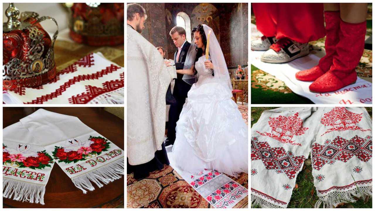 Вышивка традиционного свадебного рушника
