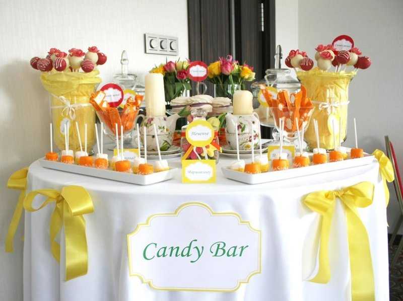 Модный тренд: candy bar или сладкий стол на свадьбу