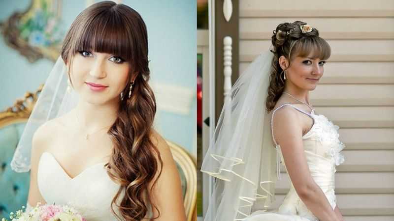 Cвадебные прически с челкой и фатой: причёски на свадьбу с чёлкой и фатой.