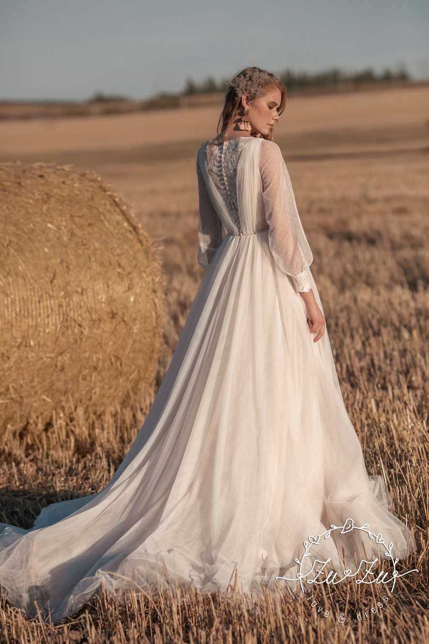 Свадебные платья в стиле бохо: фото красивых фасонов