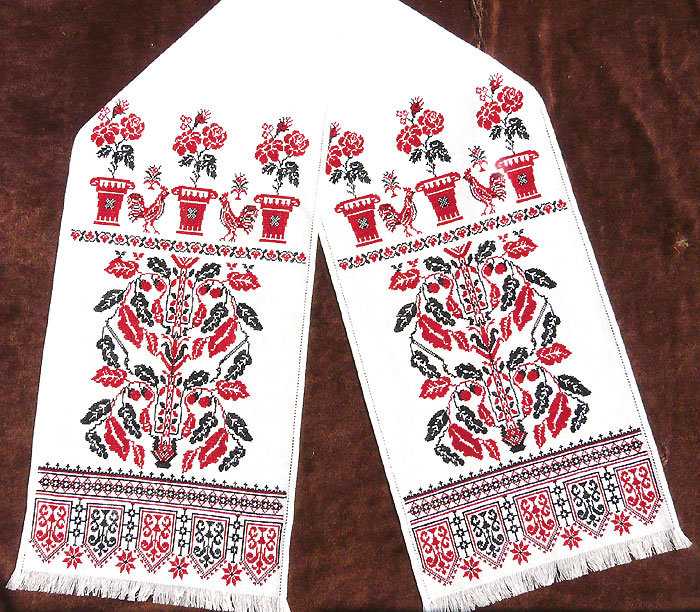Схема вышивки рушника крестом: свадебный как вышить, бесплатно скачать узоры, наборы с орнаментами без регистрации